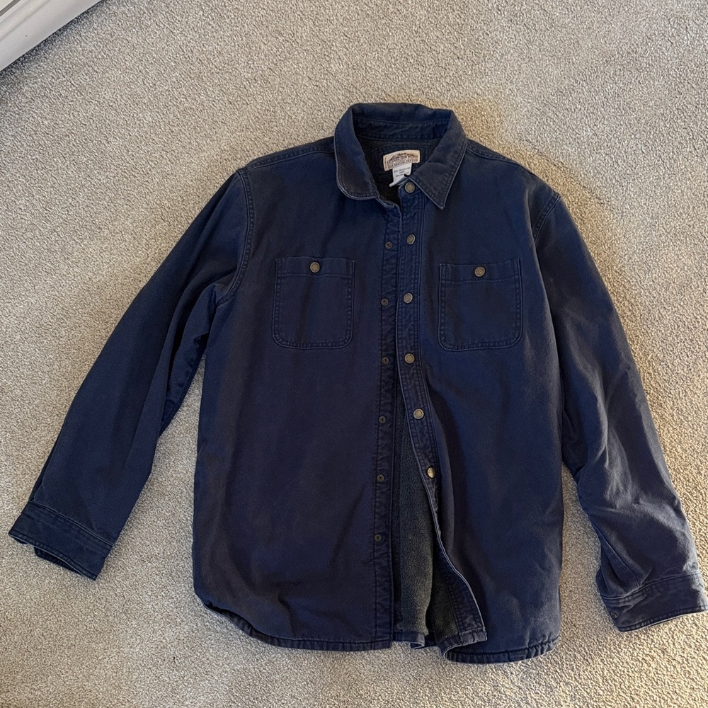 L.L. Bean Navy Blue Shirt Jacket